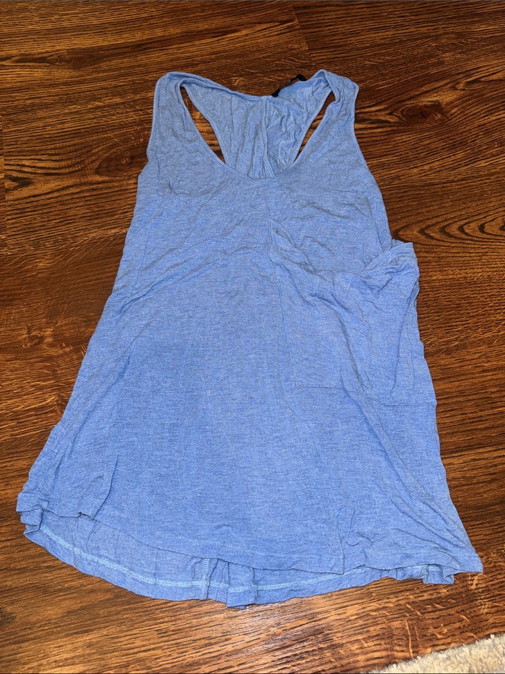 Naked Zebra Light Blue Racerback Tank